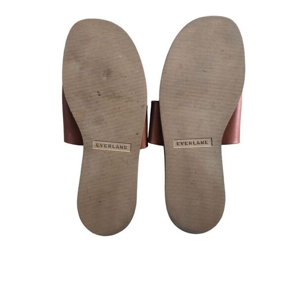 Everlane The Leather Thong Women Sandals Burnt Sienna Flip Flops Size 7 - Picture 5 of 8
